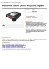 Pioneer GM-6500F 4-Channel Bridgeable Amplifier