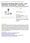 Preethi Blue Leaf Platinum Mixer 110 Volts - 3 Jars Preethi Mixie Preethi Blender Preethi Juicer