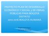 Explicacion gral propuesta plan dllo