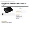 Power Acoustik BAMF1800 2 300W X 2 Class A B Amplifier