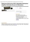 Datacomm Electronics HDTV Adjustable Distribution Amplifier Eliminates Screw-On Attenuators