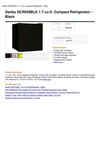 Danby DCR059BLE 1.7 Cu.Ft. Compact Refrigerator - Black