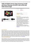 VIZIO XVT553SV 55-Inch Class Full Array Truled With Smart Dimming LCD HDTV 240 Hz SPS With VIZIO Internet