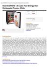 Haier ESRN045 4.5-Cubic Foot Energy-Star Refrigerator Freezer, White