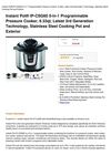 Instant Potâ® IP-CSG60 5-In-1 Programmable Pressure Cooker, 6.33Qt, Latest 3Rd Generation Technology, Stainless...