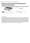 Radiance Cooking TAHP-36-6 36Wide 6 Burner Commercial Gas Hotplate