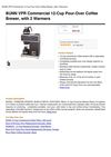 BUNN VPR Commercial 12-Cup Pour-Over Coffee Brewer, With 2 Warmers