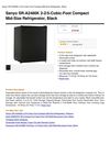 Sanyo SR-A2480K 2-2 5-Cubic-Foot Compact Mid-Size Refrigerator, Black