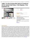 12000 1 Ton Btu Ductless Mini Split Air Conditioner Unit Ac System Heat Pump + Free Shipping + Free Installation Kit