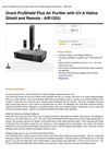 Oreck Proshield Plus Air Purifier With UV-A Helios Shield And Remote - AIR12GU