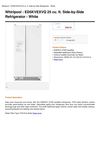 Whirlpool ED5KVEXVQ 25 Cu. Ft. Side-By-Side Refrigerator - White