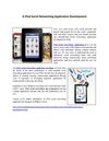 iPad Social Networking Application Development