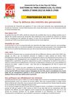 Profesion de foi CGT pour élections aux conseils UPPA 2012