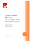 Vie syndicale - journée du 16 février à Montreuil (avec la commission de la résolution 4)
