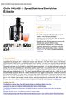 Oklife OKL6063 9 Speed Stainless Steel Juice Extractor