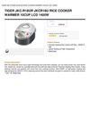 TIGER JKC-R18UR JKCR18U RICE COOKER WARMER 10CUP LCD 1400W