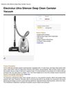 Electrolux Ultra Silencer Deep Clean Canister Vacuum