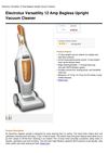 Electrolux Versatility 12 Amp Bagless Upright Vacuum Cleaner