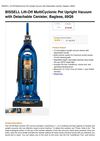 BISSELL Lift-Off Multicyclonic Pet Upright Vacuum With Detachable Canister, Bagless, 89Q9