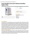 Crane Ee-8064 Crane Germ Defense Humidifier - Digital, White