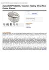 Zojirushi NP-GBC05XJ Induction Heating 3 Cup Rice Cooker Warmer