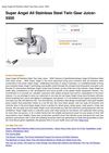 Super Angel All Stainless Steel Twin Gear Juicer- 5500