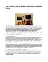 The Pros and Cons of Modern Technology on Internet Dating