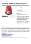 Electrolux EL 7020B Oxy3 Ultra Canister Vacuum