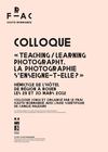 Programme Colloque Teaching Photography