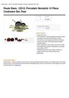 Paula Deen, 12515, Porcelain Nonstick 15 Piece Cookware Set, Pear