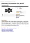 Calphalon 13-Pc. Commercial Hard-Anodized Cookware Set