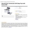 Adcraft DF-6L Commercial 120V Deep Fryer With Covers NSF