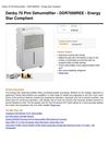 Danby 70 Pint Dehumidifier - DDR7009REE - Energy Star Compliant
