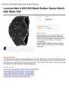 Luminox Men's 0201.BO Black Rubber Quartz Watch With Black Dial