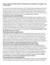 Search Engine Optimization Professional Evaluate On Google Top 10 No-No's