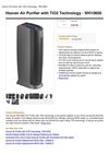 Hoover Air Purifier With Tio2 Technology - WH10600