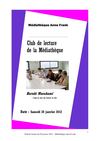 Club de lecture du 28 janvier 2012 - bis