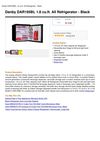 Danby DAR195BL 1.8 Cu.Ft. All Refrigerator - Black