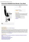 Kitchenaid KHB300OB Hand Blender, Onyx Black