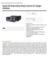 Hayes G2 Brake Boss Brake Control For Dodge Vehicles