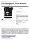 Krups XP420050 Perfecto Espresso Machine With Precise Tamp, Black