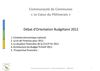 Débat d'orientation budgétaire