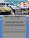 How To Sell Used Cars Sacramento In A Hassle Free Way