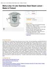 Mehu-Liisa 10 Liter Stainless Steel Steam Juicer - Made In Finland