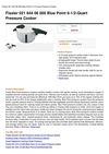 Fissler 021 644 06 000 Blue Point 6-1 2-Quart Pressure Cooker
