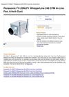 Panasonic FV-20NLF1 Whisperline 240 CFM In-Line Fan, 6-Inch Duct