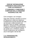 Le domande dei lavoratori e lavoratrici di Liberazione a Rifondazione