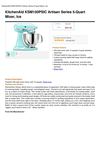 Kitchenaid KSM150PSIC Artisan Series 5-Quart Mixer, Ice