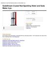 Sodastream Crystal Red Sparkling Water And Soda Maker 4-Pc.