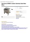 Sportsman MHMIX 4-Gallon Stainless Steel Meat Mixer